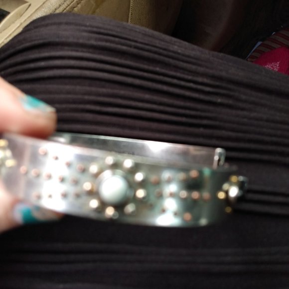Coach Womens snap thick bracelet with starburst front design marked - Picture 3 of 4